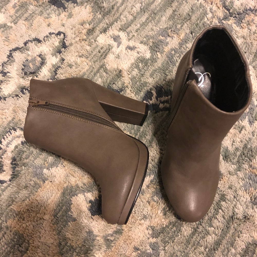 Grey Booties size 8